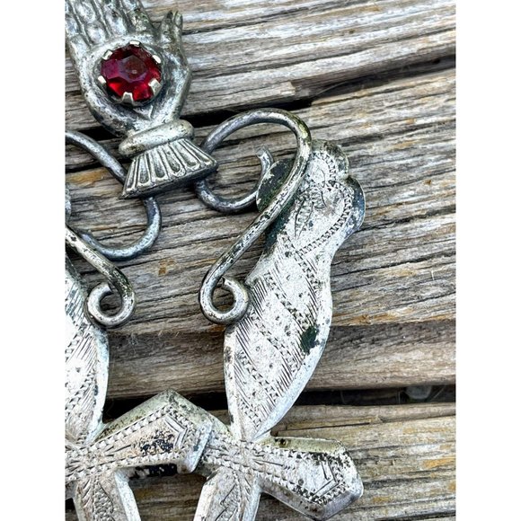 Antique Victorian Odd Fellows Ornament Hand Sword - Picture 2 of 8